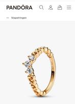 Pandora Regal Swirl Tiara ring 19mm (verguld), Sieraden, Tassen en Uiterlijk, Ringen, Met kristal, Overige materialen, 19 tot 20