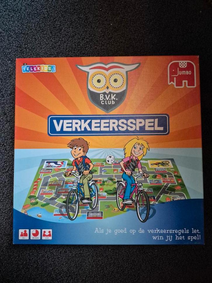 Jumbo Verkeersspel RTL Telekids BVK Club, Hobby en Vrije tijd, Gezelschapsspellen | Bordspellen, Zo goed als nieuw, Drie of vier spelers