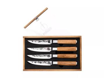 Forged Olive Steakmessen 4-delige set beschikbaar voor biedingen