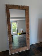 Prachtige Staande Spiegel met Houten Rand 195 bij 95, Gebruikt, Ophalen of Verzenden, 75 tot 100 cm, 150 tot 200 cm