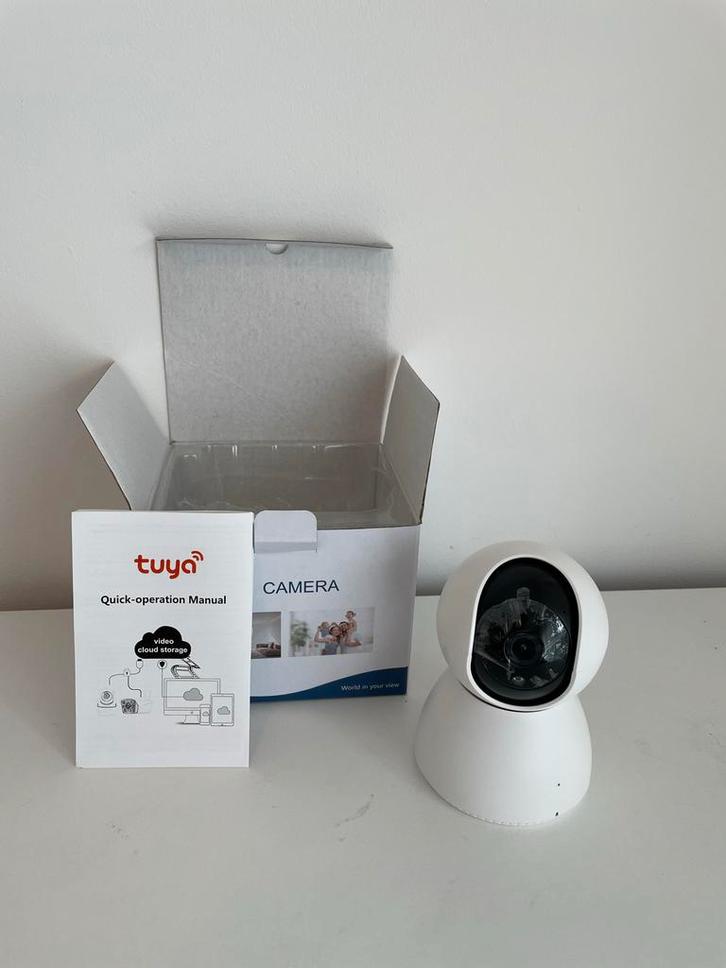 Slimme Beveiligingscamera | Tuya-app | Draadloos & Full HD, Audio, Tv en Foto, Videobewaking, Nieuw, Binnencamera, Ophalen of Verzenden