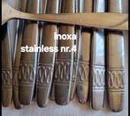 Bestek Inoxa met golvende bewerking, Ophalen of Verzenden, Gebruikt, Rvs of Chroom