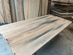 Zeer unieke eiken planken te koop. Of tafel., 100 tot 150 cm, Eikenhout, Ophalen of Verzenden, Vijf personen of meer