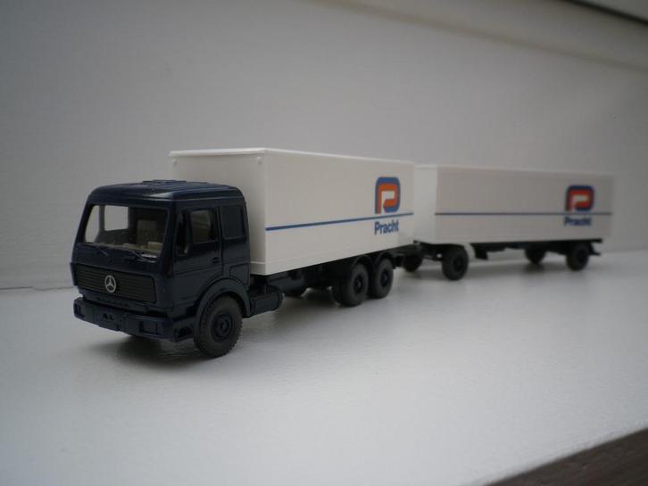 Wiking Mercedes ng dichte combinatie Pracht, Hobby en Vrije tijd, Modelauto's | 1:87, Zo goed als nieuw, Bus of Vrachtwagen, Wiking