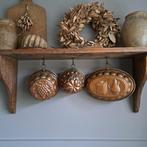 Brocante oude koperen puddingvorm bakvorm vorm *Etage3*, Gebruikt, ., Ophalen of Verzenden, .