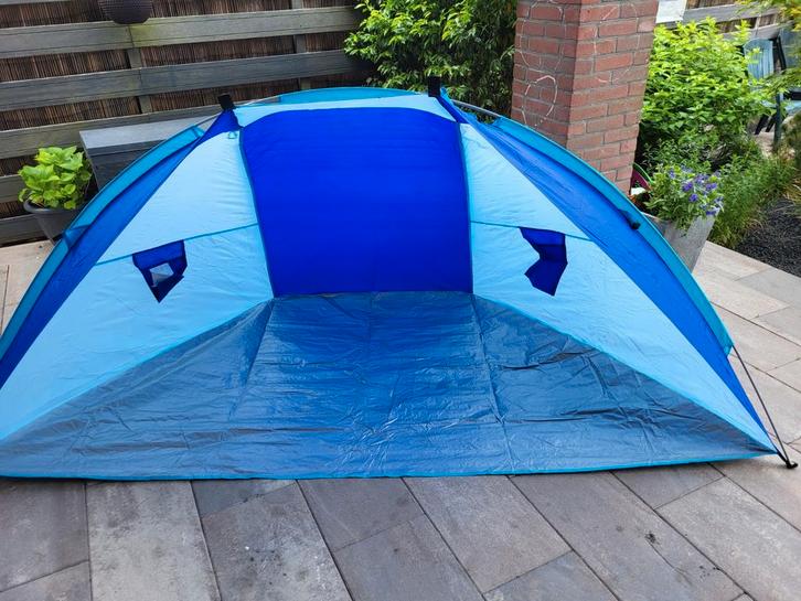 2 Strand windschermen / tenten, Caravans en Kamperen, Windschermen, Zo goed als nieuw, Ophalen of Verzenden