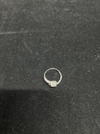 Zilver 925 Diamant Ring Dames, Ophalen of Verzenden, Dame, Zilver, Zilver