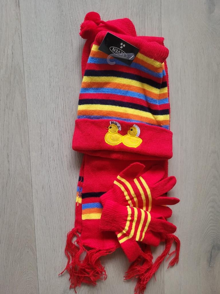 Nieuwe set: Muts, sjaal en wanten, Maat 62, Nieuw, Ophalen of Verzenden, Seven