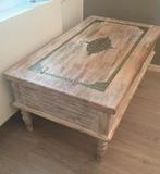 Zenza originele Kist tafel uit India., Ophalen, Zo goed als nieuw, Metaal, Minder dan 50 cm