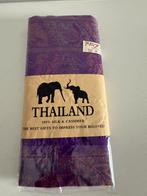 Pashmina sjaal uit Thailand een plaatje groenpaarsgoudkleur, Overige, Ophalen of Verzenden, Nieuw, Pashmina