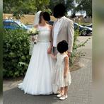 BIANCO Trouwjurk maat 38, Kleding | Dames, Trouwkleding en Trouwaccessoires, Ophalen of Verzenden, Zo goed als nieuw, Wit, Trouwjurk