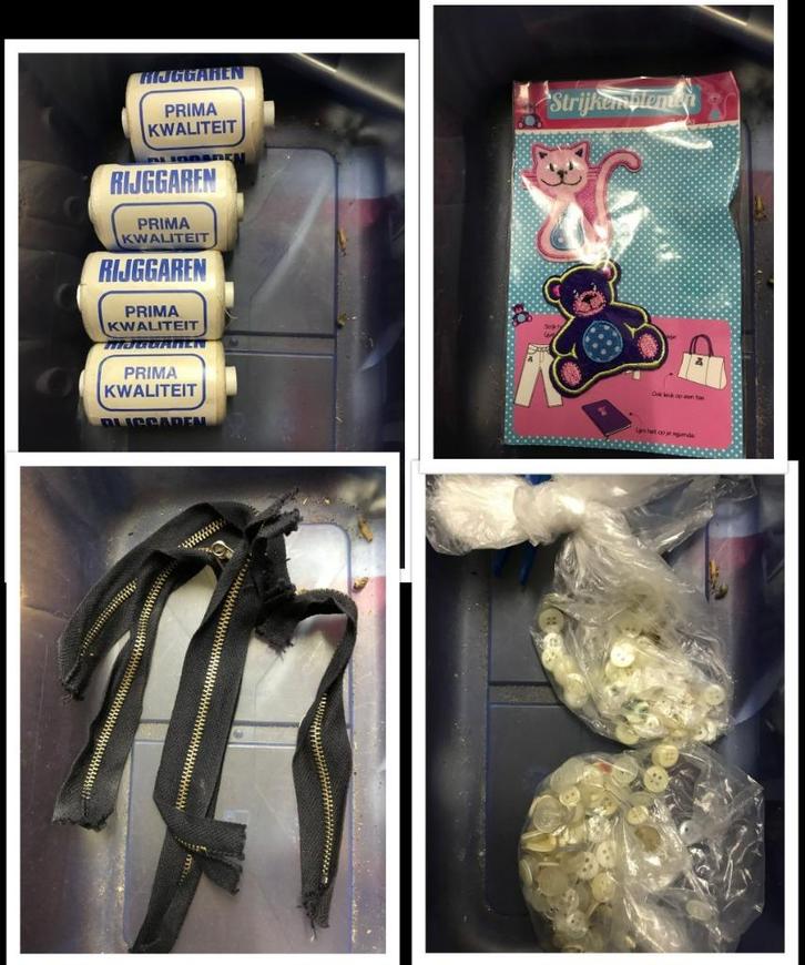 Naai garnituur Knoopjes Ritsen Rijggaren Strijkembleem nieuw, Hobby en Vrije tijd, Naaien en Fournituren, Nieuw, Rits of Sluiting