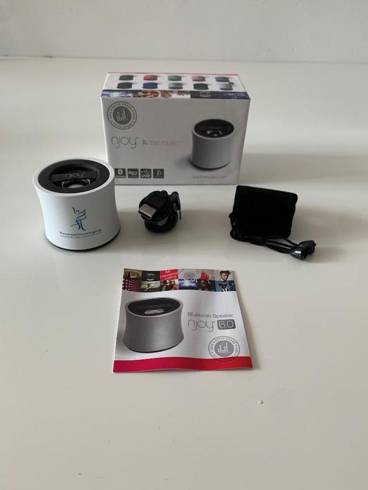 Speaker Njoy wit, Audio, Tv en Foto, Luidsprekers, Nieuw, Minder dan 60 watt, Ophalen of Verzenden