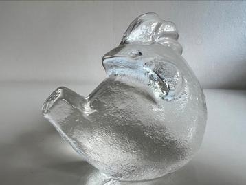 Vintage Zweeds Skruf Glasobject Kip L Hellsten Paperweight beschikbaar voor biedingen