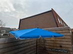 Blauwe Parasol - Kantelbaar & Makkelijk te Openen, Tuin en Terras, Parasols, Ophalen, Kantelbaar, Nieuw, 1 tot 2 meter