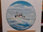Drieluik op hout van J.  van Sloten uit 2000, Antiek en Kunst, Ophalen of Verzenden