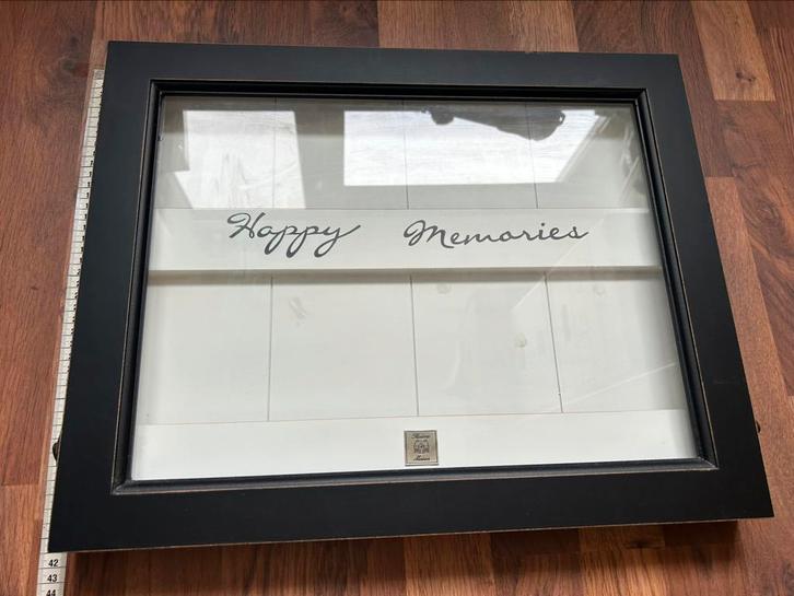 Riviera Maison Happy Memories fotolijst / lijst zwart, Huis en Inrichting, Woonaccessoires | Lijsten, Zo goed als nieuw, Minder dan 50 cm