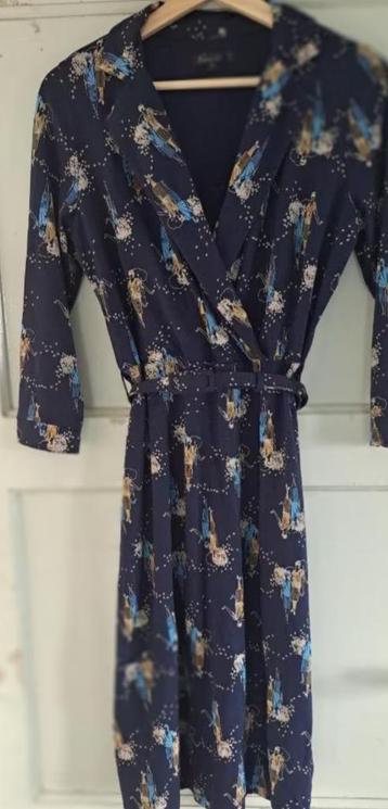 Blauwe King Louie jurk maat M feestdagen inclusief legging  beschikbaar voor biedingen