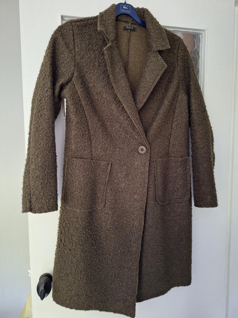 BooBou Groene Jas - Maat M, Maat 38/40 (M), BooBou, Ophalen of Verzenden, Zo goed als nieuw