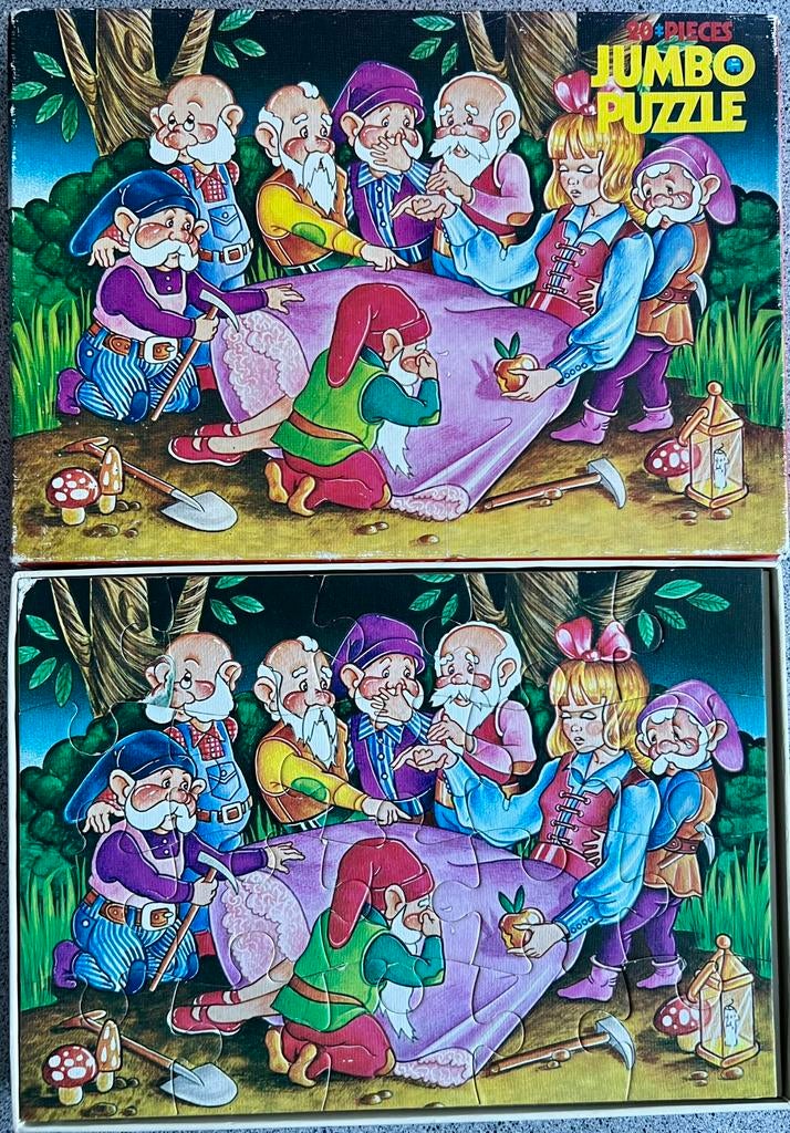 Vintage Jumbo kinderpuzzel 20 stukjes, Ophalen of Verzenden, 10 tot 50 stukjes, Zo goed als nieuw