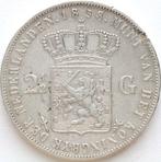 XntriQ-Coins - zilveren 2½ Gulden 1858 Willem III, Koning Willem III, Zilver, Ophalen of Verzenden, Losse munt