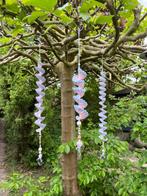 Windspinner setje pastel feest slingers decoratie lila blauw, Ophalen of Verzenden, Nieuw