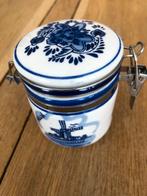 Delfts blauw mosterdpotje 8 cm, Antiek en Kunst, Ophalen of Verzenden