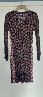 Sandwich Jurk Maat L - Doorschijnend met onderjurk, Zwart, Maat 42/44 (L), Ophalen of Verzenden, Sandwich