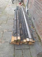 Balken gebruikt hout  7x7  2/3  diverse lengtes, Ophalen of Verzenden, Zo goed als nieuw, Balk, Overige houtsoorten