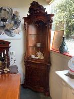 Rococo stijl Hoekvitrinekast (zie andere advertenties), Huis en Inrichting, Kasten | Vitrinekasten, Ophalen, Minder dan 50 cm