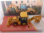 John Deere 1/50 310SE tractor 1:50 loader backhoe glasdicht, Ophalen of Verzenden, Tractor of Landbouw