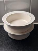 2 roomwitte kommen Royal Boch Stackable Pieter Stockmans, Nieuw, Ophalen of Verzenden, Kom(men), Overige stijlen