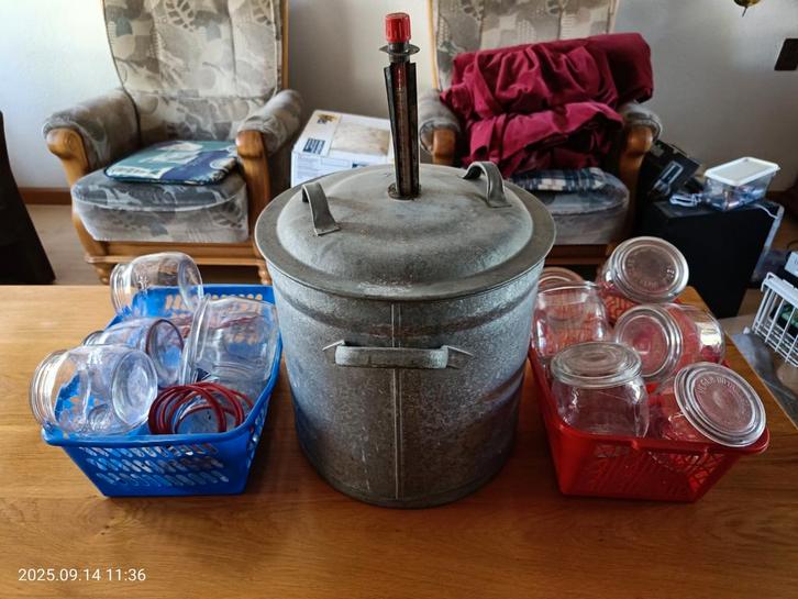 Weckketel incl. Weckpotten, Huis en Inrichting, Keuken | Potten en Pannen, Gebruikt, Ophalen