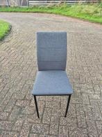 4-6 of 8 Grijze Eetkamerstoelen, Huis en Inrichting, Gebruikt, Ophalen of Verzenden, Metaal, Vijf, Zes of meer stoelen