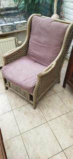 Loungset, Tuin en Terras, Ophalen, 4 zitplaatsen, Gebruikt, Rotan