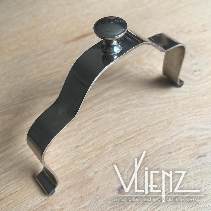 Vintage, brocante bordendrager, bordenklem met artisjok, Antiek en Kunst, Antiek | Keukenbenodigdheden, Ophalen of Verzenden