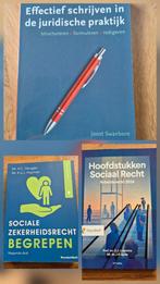 HBO rechten, studie boeken, sociaal recht, juridisch, nieuw, Boeken, Schoolboeken, Ophalen of Verzenden, Zo goed als nieuw, Overige niveaus