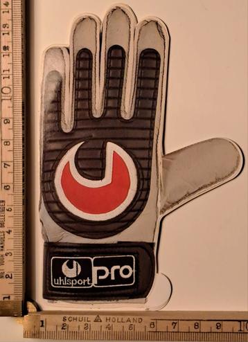 Vintage sticker keepershandschoen Uhlsport Pro voetbal  beschikbaar voor biedingen