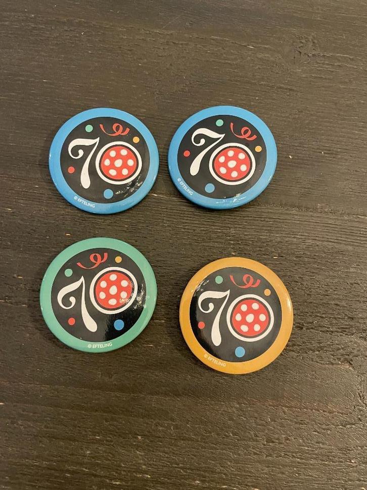 Efteling 70 jaar button, Verzamelen, Efteling, Nieuw, Button of Speldje, Ophalen