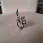 Miniatuur Zilveren Spinnenwiel, Ophalen of Verzenden
