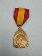 Belgische WOI Herinneringsmedaille 1914–1918 E.L.B., Postzegels en Munten, Penningen en Medailles, Ophalen of Verzenden, Overige materialen