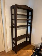 Notenhouten kast met verstelbaren planken, Ophalen, Zo goed als nieuw, 25 tot 50 cm