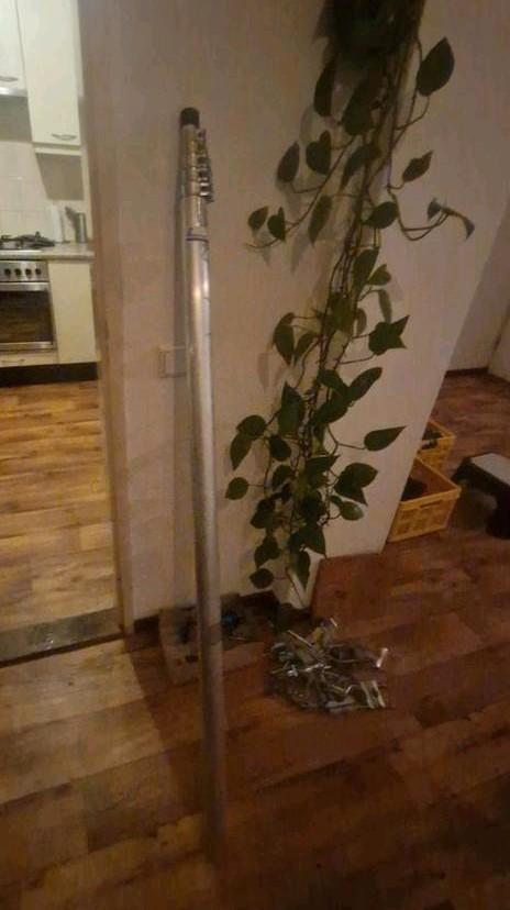 Schuifmast 7.6 meter met 8 grondpinnen, Telecommunicatie, Antennes en Masten, Zo goed als nieuw, Mast, Ophalen