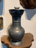 Eikel kan tin gemerkt gekroonde roos 25cm tinnen eikeltjes, Antiek en Kunst, Antiek | Tin, Verzenden