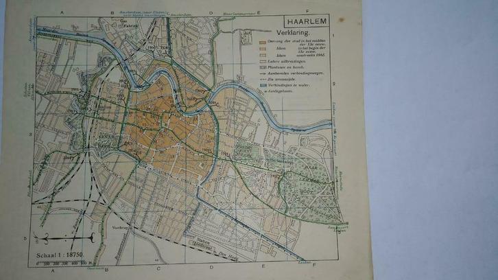 24  / Haarlem  Litho 1917, Antiek en Kunst, Kunst | Litho's en Zeefdrukken, Ophalen of Verzenden