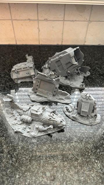 Warhammer 40k Terrein Set - Ruïnes & Voertuigen beschikbaar voor biedingen