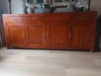 Kersenhouten Dressoir  - 220x45x90cm, Huis en Inrichting, Kasten | Buffetkasten, Gebruikt, Eikenhout, Ophalen of Verzenden, 200 cm of meer