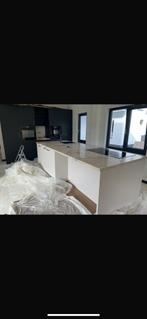 Lichte schade / Keramisch Keukenblad incl gunmetal spoelbak, Huis en Inrichting, Keuken | Complete keukens, Ophalen, Gebruikt