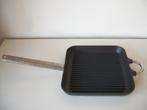 Gietijzeren Grillpan met Handvat - Bodum - 24 x 24 cm - zgan, Ophalen of Verzenden, Zo goed als nieuw, Koekenpan of Braadpan, Gietijzer