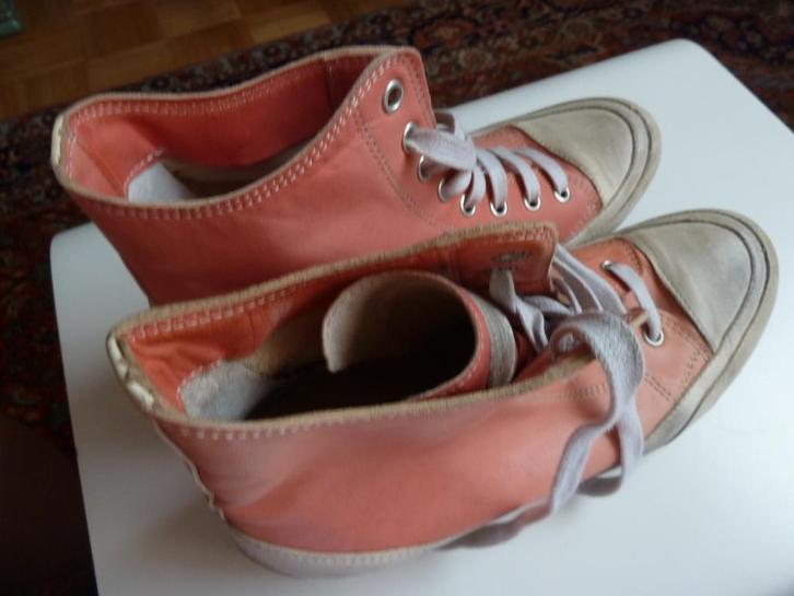 Candice Cooper hippe roze zachtleren veter gympen, mt. 38, Kleding | Dames, Schoenen, Gedragen, Sneakers of Gympen, Roze, Verzenden